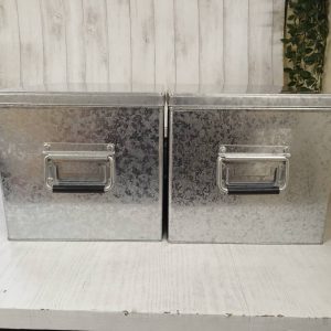 【中古】トタンボックス 2個セット 収納 箱