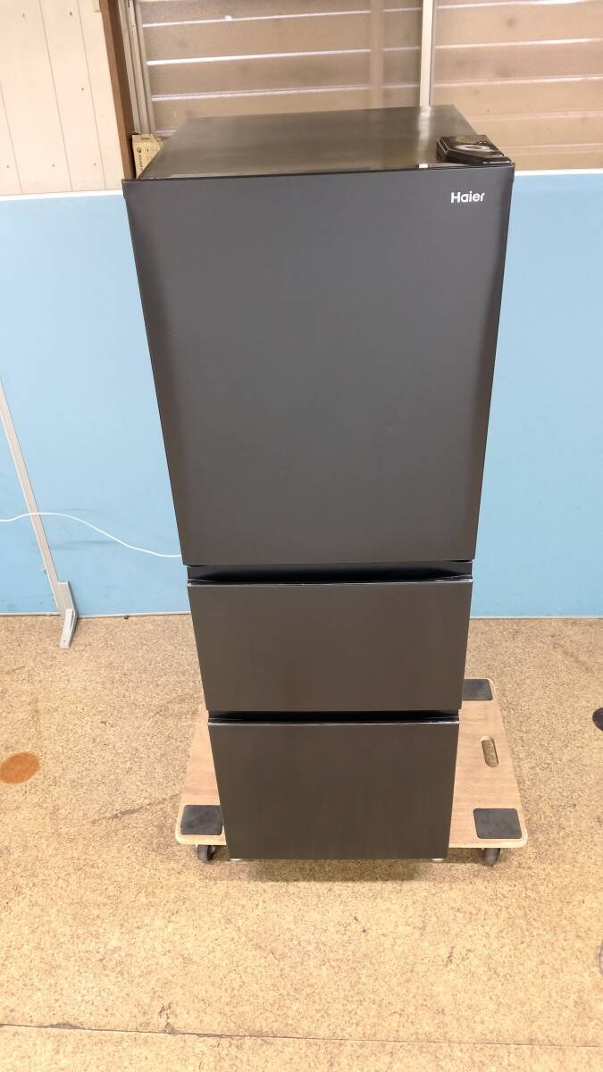 【中古】Haier 3ドア冷凍冷蔵庫 286L 2023年製 JR-CV29B 黒/ブラック