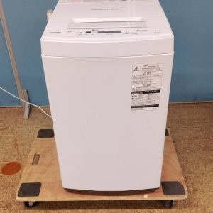 【中古】TOSHIBA 東芝 全自動電気洗濯機 4.5kg 2020年製 AW-45M7