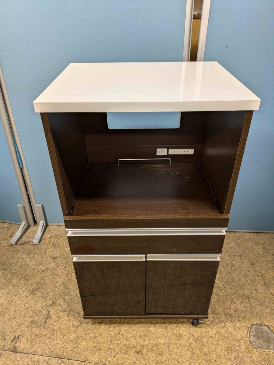 【中古】ホームステイト ハイグロスキッチンワゴン 54 キッチンボード